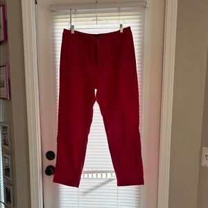 Women’s J Crew Classic Red Chino Pants
